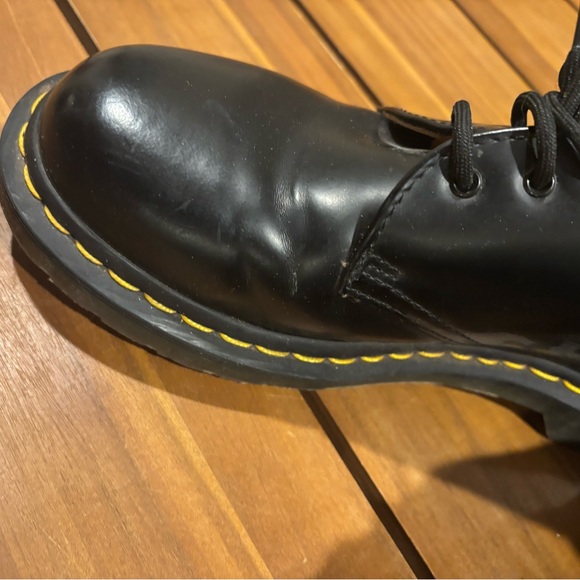 Dr. Martens Black Smooth Leather Oxford Shoes Women’s Size 9 - Picture 8 of 10